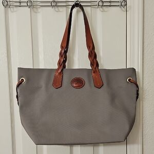 Dooney and Bourke Gray Nylon Tote Bag